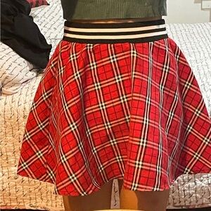 plaid school girl skirt